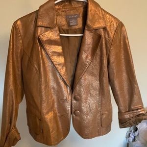 Shiny gold blazer!